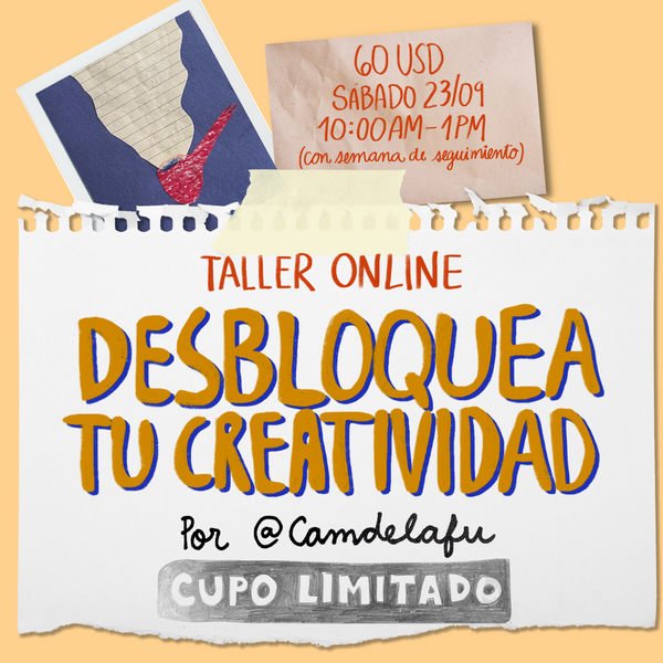 Taller online: Desbloquea tu creatividad
