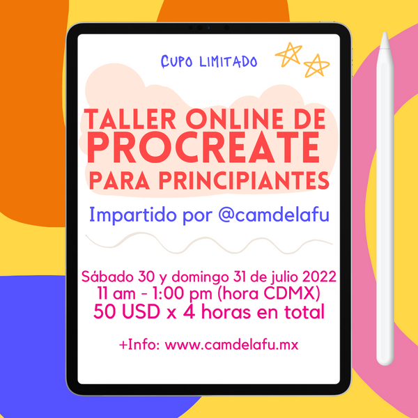 Taller online de Procreate para Principiantes