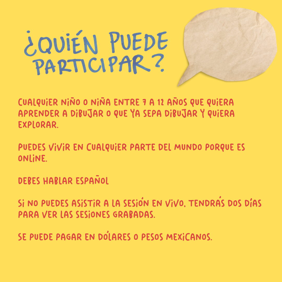 Taller de dibujo para niñ@s